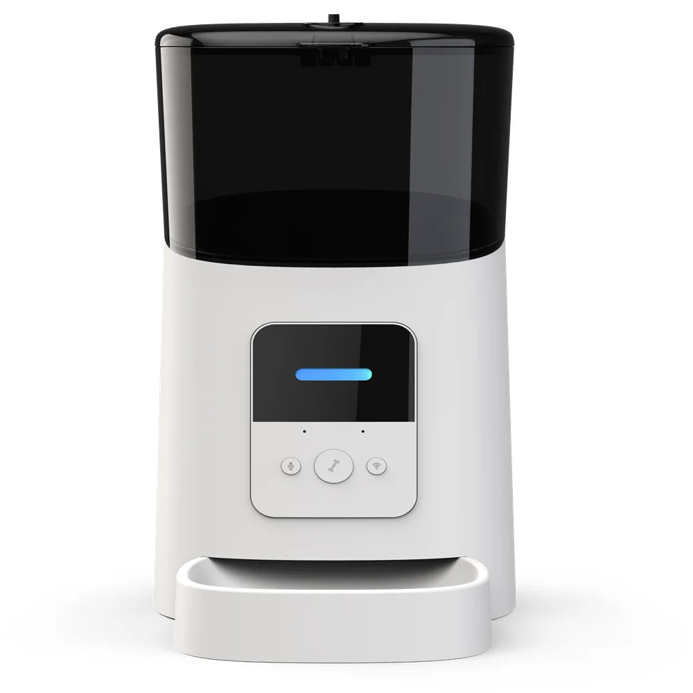 Smart 6L WiFi Automatic Pet Feeder - Timed Food Dispenser for Cats & Dogs with APP Control