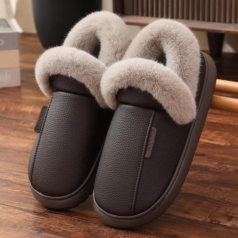 Cozy Unisex Plush Winter Sneakers & Slippers - Warm Velvet Snow Boots for Men & Women, Sizes 30-47