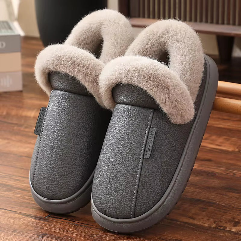 Cozy Unisex Plush Winter Sneakers & Slippers - Warm Velvet Snow Boots for Men & Women, Sizes 30-47