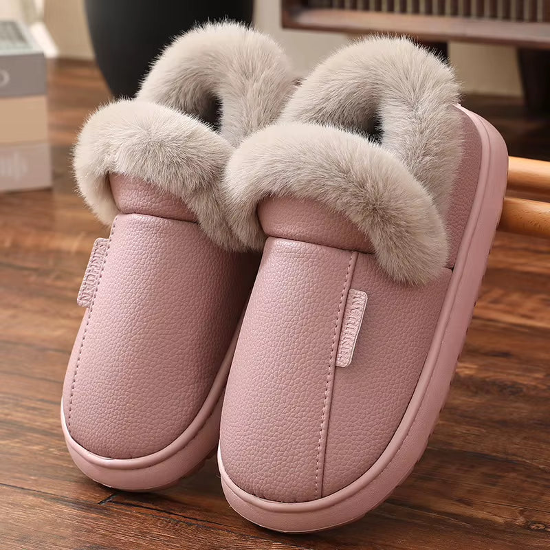 Cozy Unisex Plush Winter Sneakers & Slippers - Warm Velvet Snow Boots for Men & Women, Sizes 30-47